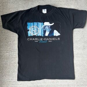 Vintage Single Stitch Charlie Daniels Band Tee Shirt Size L
